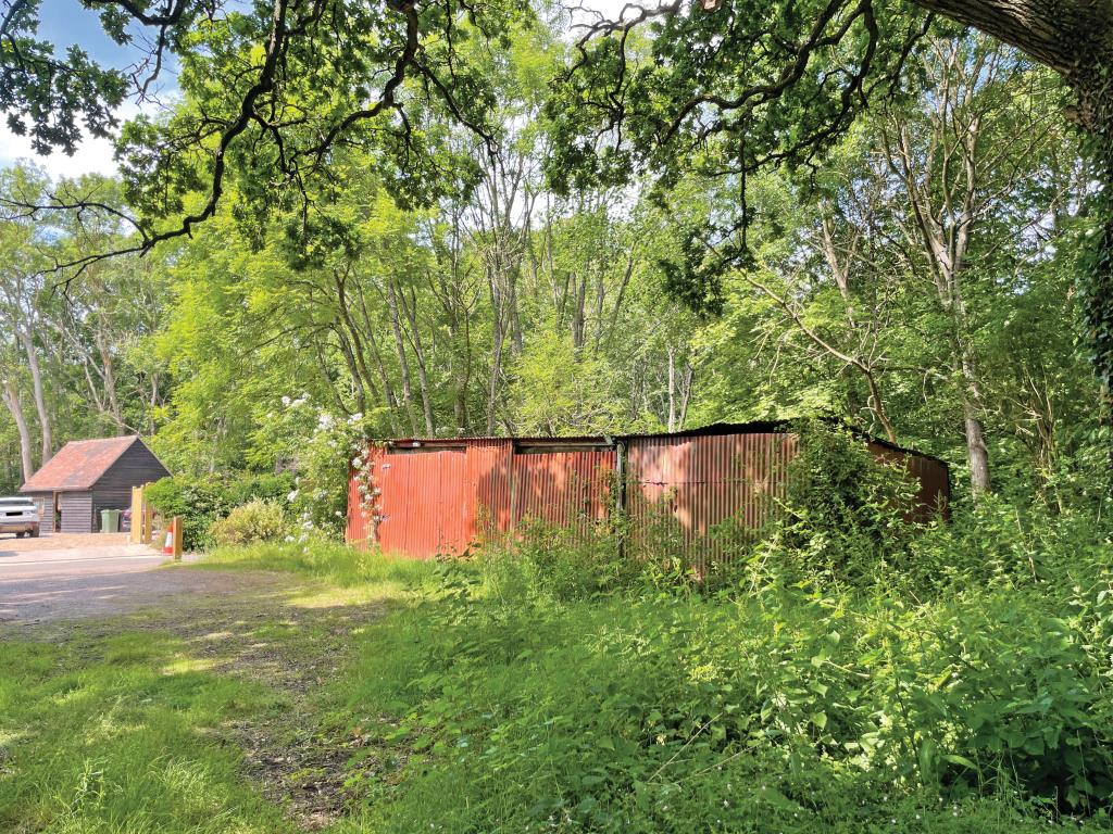 Lot: 36 - A COLLECTION OF DERELICT BUILDINGS ON A WOODED RURAL SITE EXTENDING TO 1.41 ACRES -